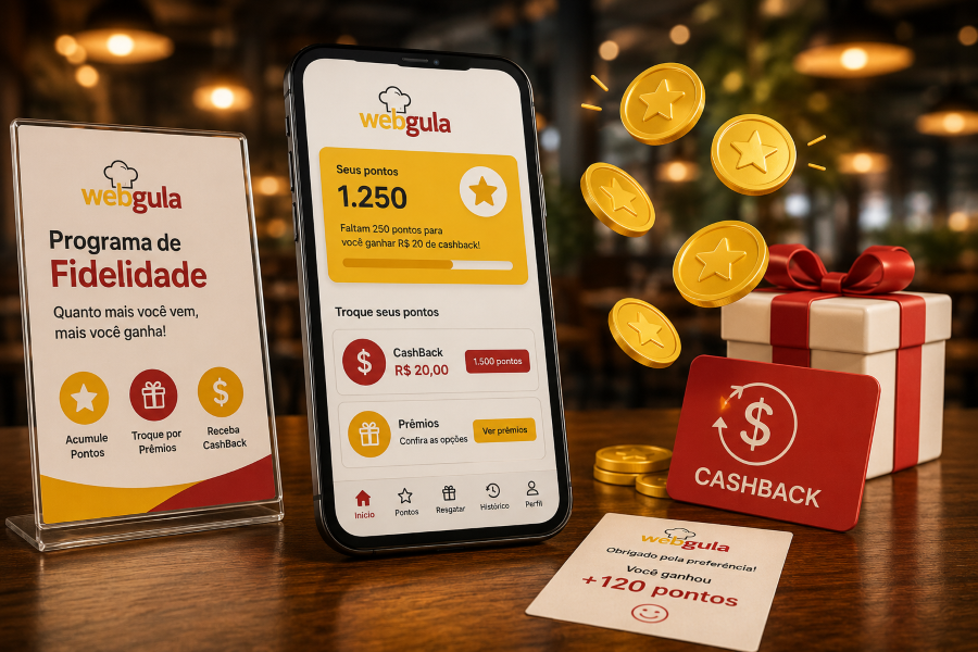 Programa de fidelidade e cashback no WebGula